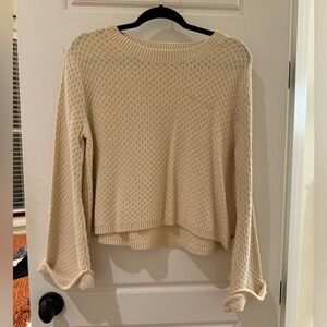 Bell Sleeve Cream Sweater